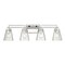 Z-Lite Lyna Vanity, 4-Light, 30.5 In.W x 6.5 In.L x 9 In.H, Chrome /Clear 823-4V-CH - alternate 1